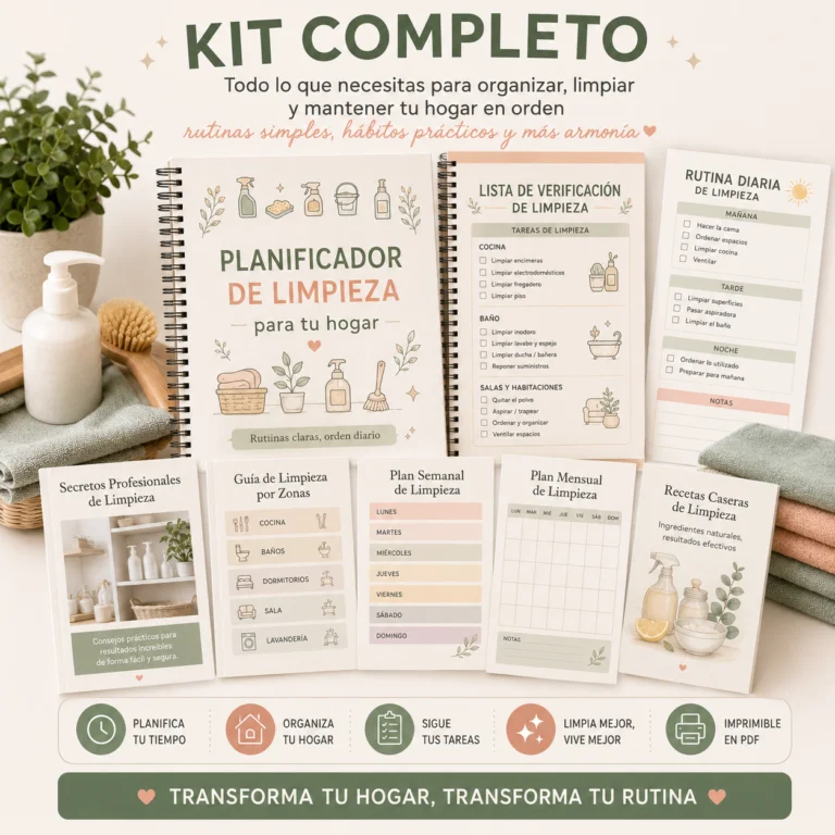 Kit Completo - Planificador de Limpieza + Bonos